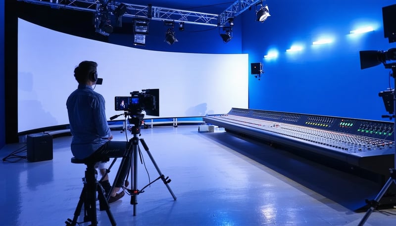 Creative audiovisual design concept